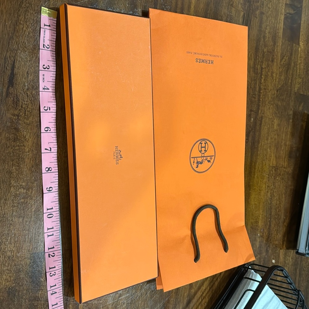 Hermes scarf box w/ bag